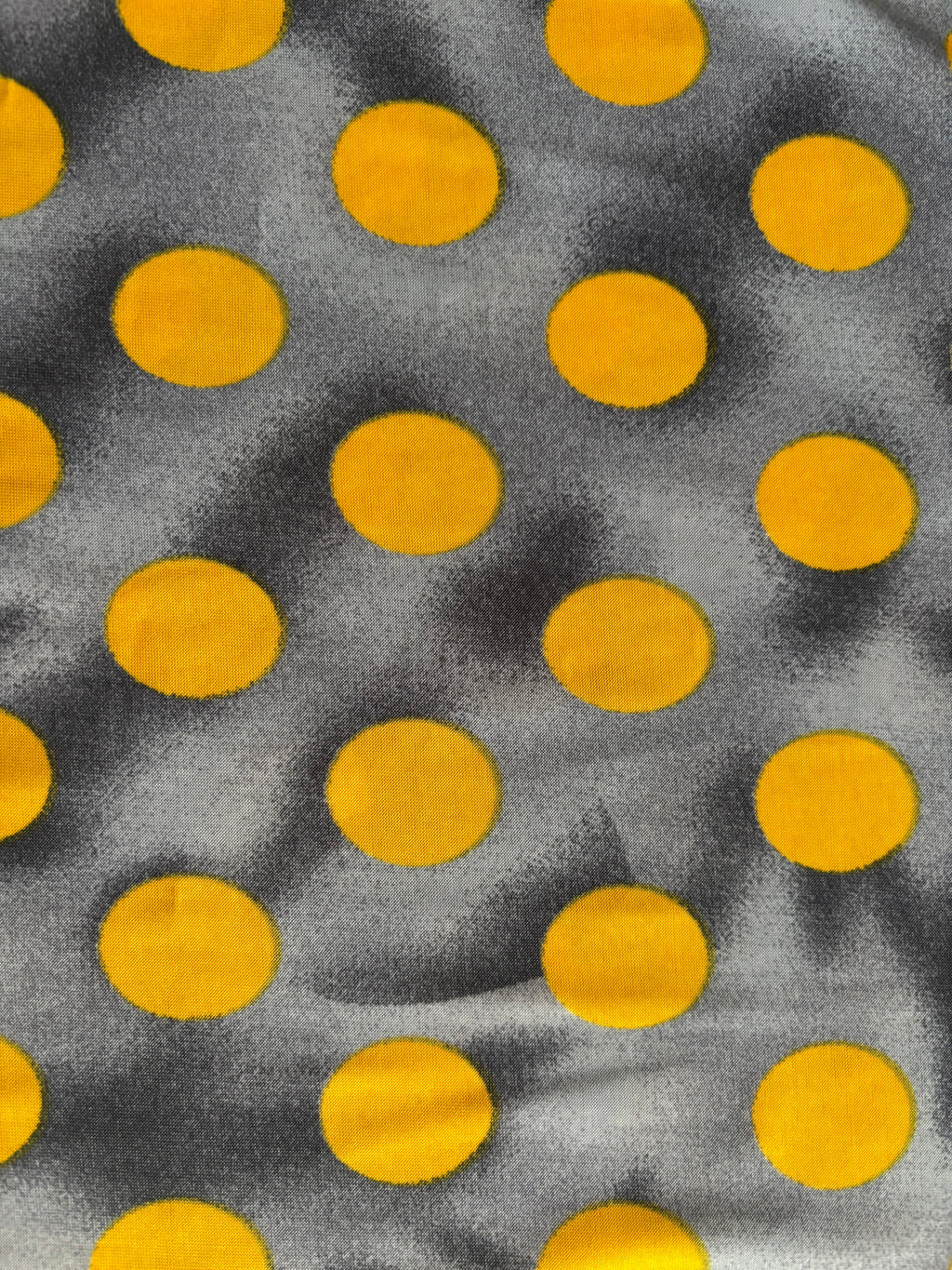 YELLOW POLKA DOTS INTERLOCK