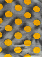 YELLOW POLKA DOTS INTERLOCK