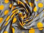 YELLOW POLKA DOTS INTERLOCK