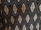 BLACK AND TAN GEOMETRIC
