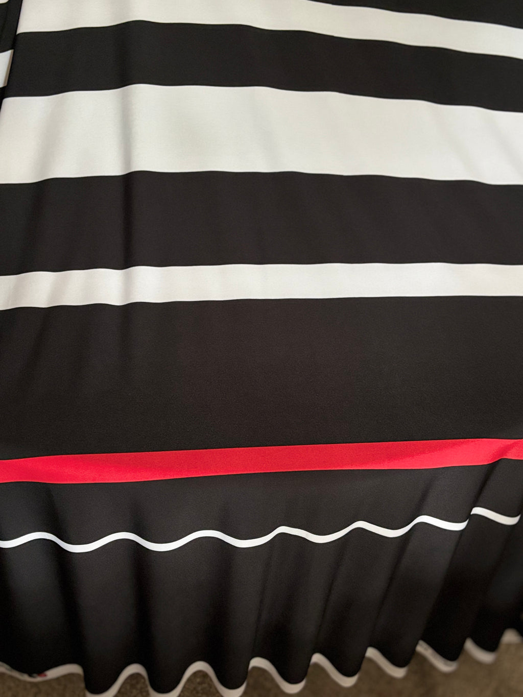 STRIPPED BORDER INTERLOCK KNIT FROM NYC