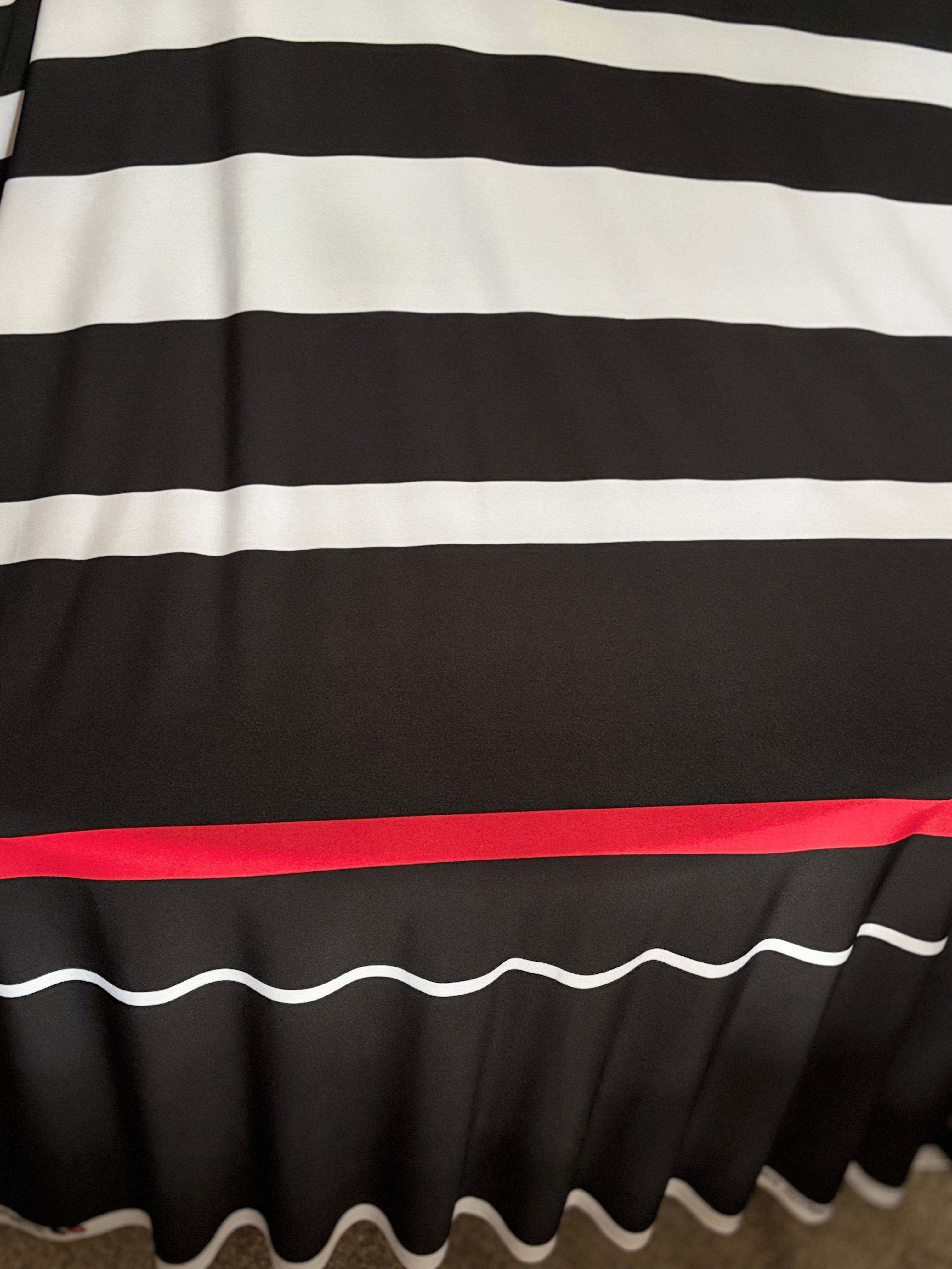 STRIPPED BORDER INTERLOCK KNIT FROM NYC