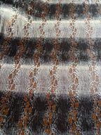 LARGE STRIPPED SUPER SOFT LACE KNIT