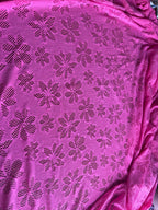DARK PINK FLORAL LACE KNIT