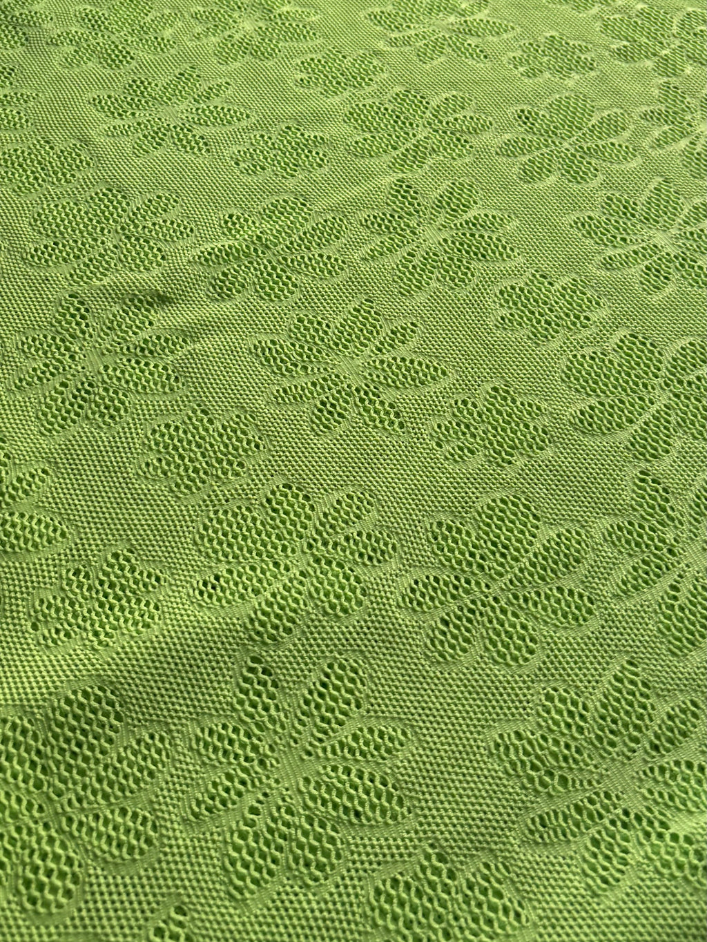 LIME GREEN SOFT STRETCHY LACE