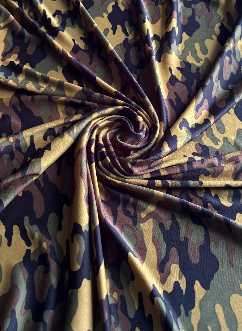 CAMOFLAUGE INTERLOCK KNIT