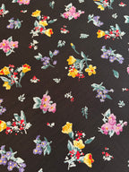 VINTAGE MULTI COLORED FLORAL GEORGETTE