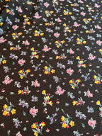 VINTAGE MULTI COLORED FLORAL GEORGETTE