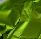 LIME GREEN STRETCH SATIN