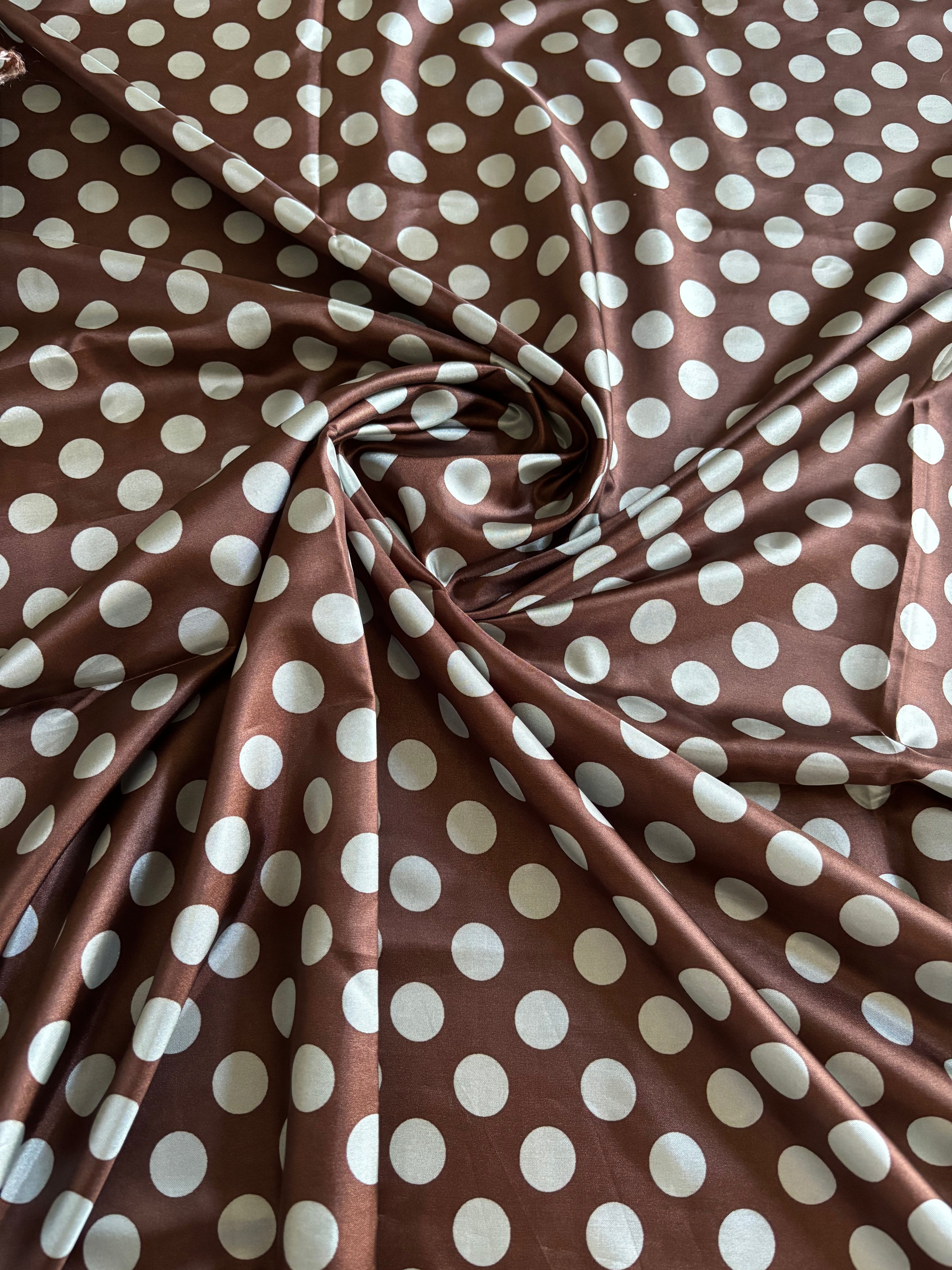 LIGHT BLUE POLKA DOT LINING