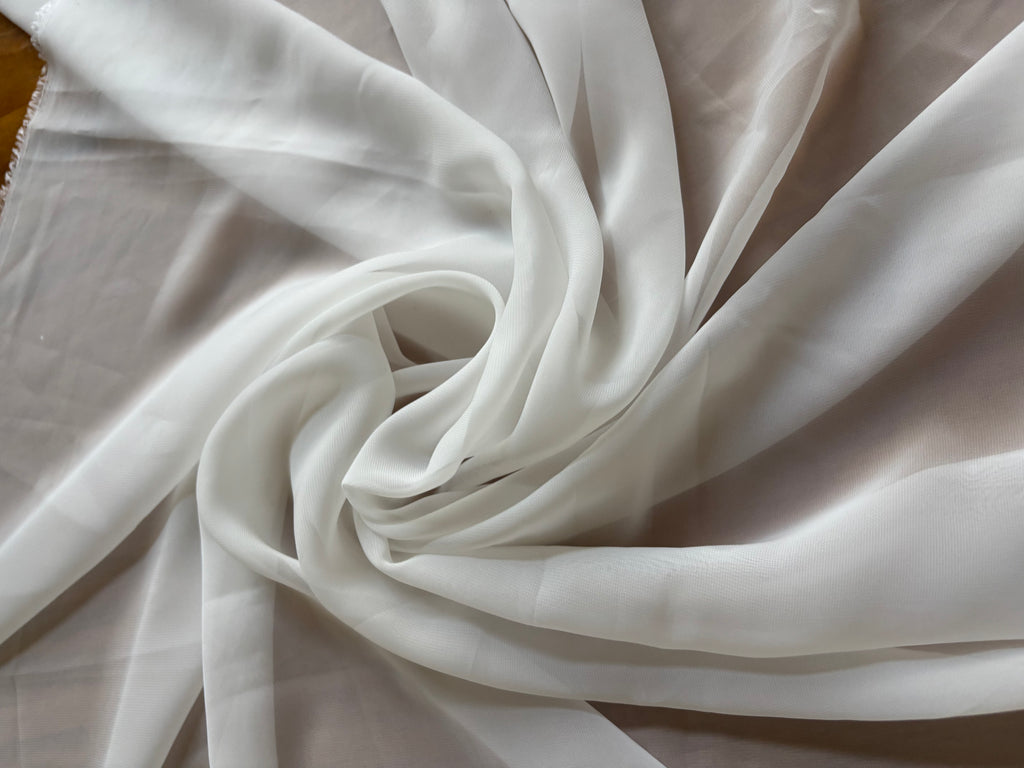 WHITE CHIFFON