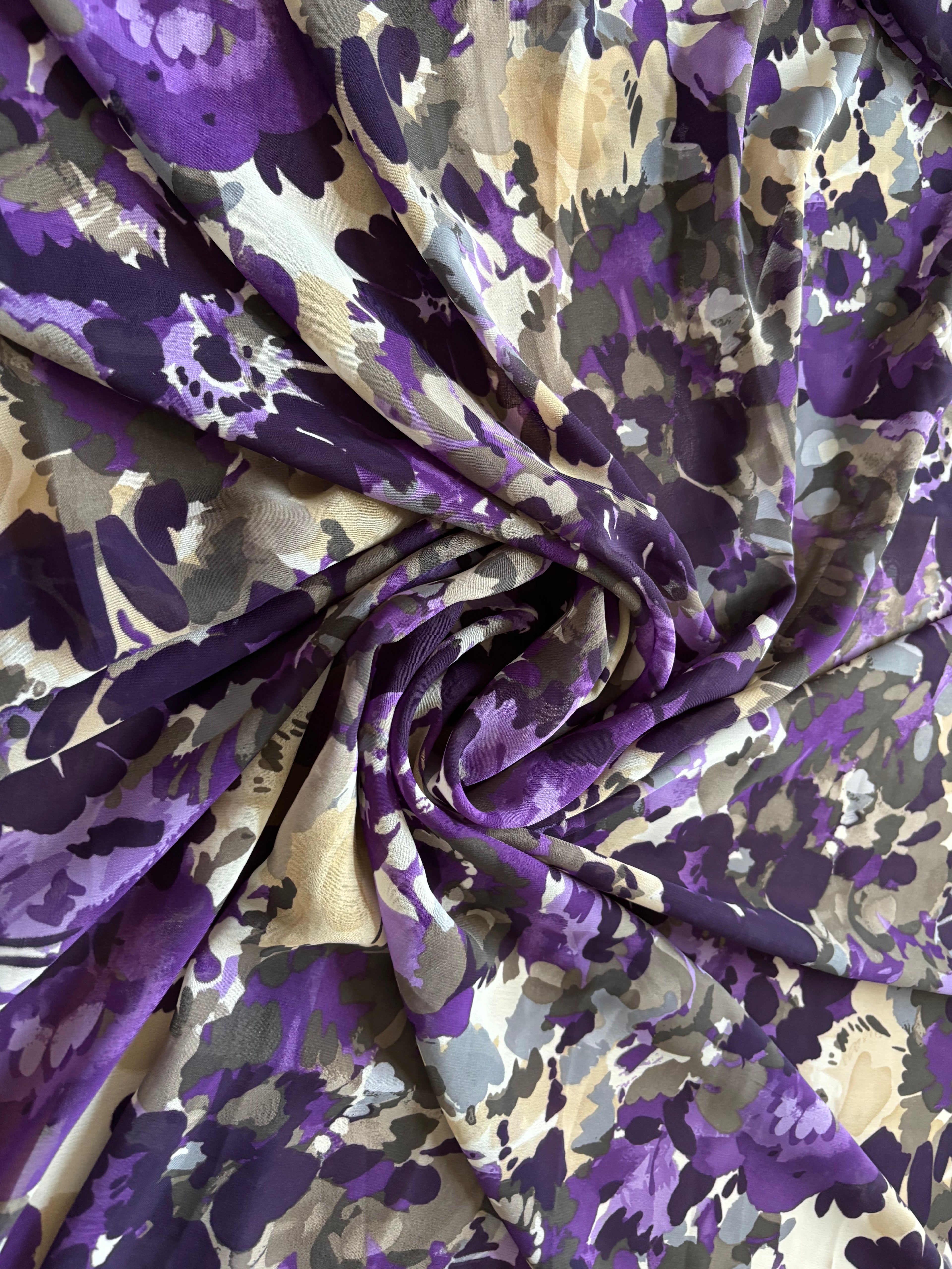 MULTI COLORED PURPLE CHIFFON 2