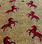 RED HORSES DUTCH WAX PRINT