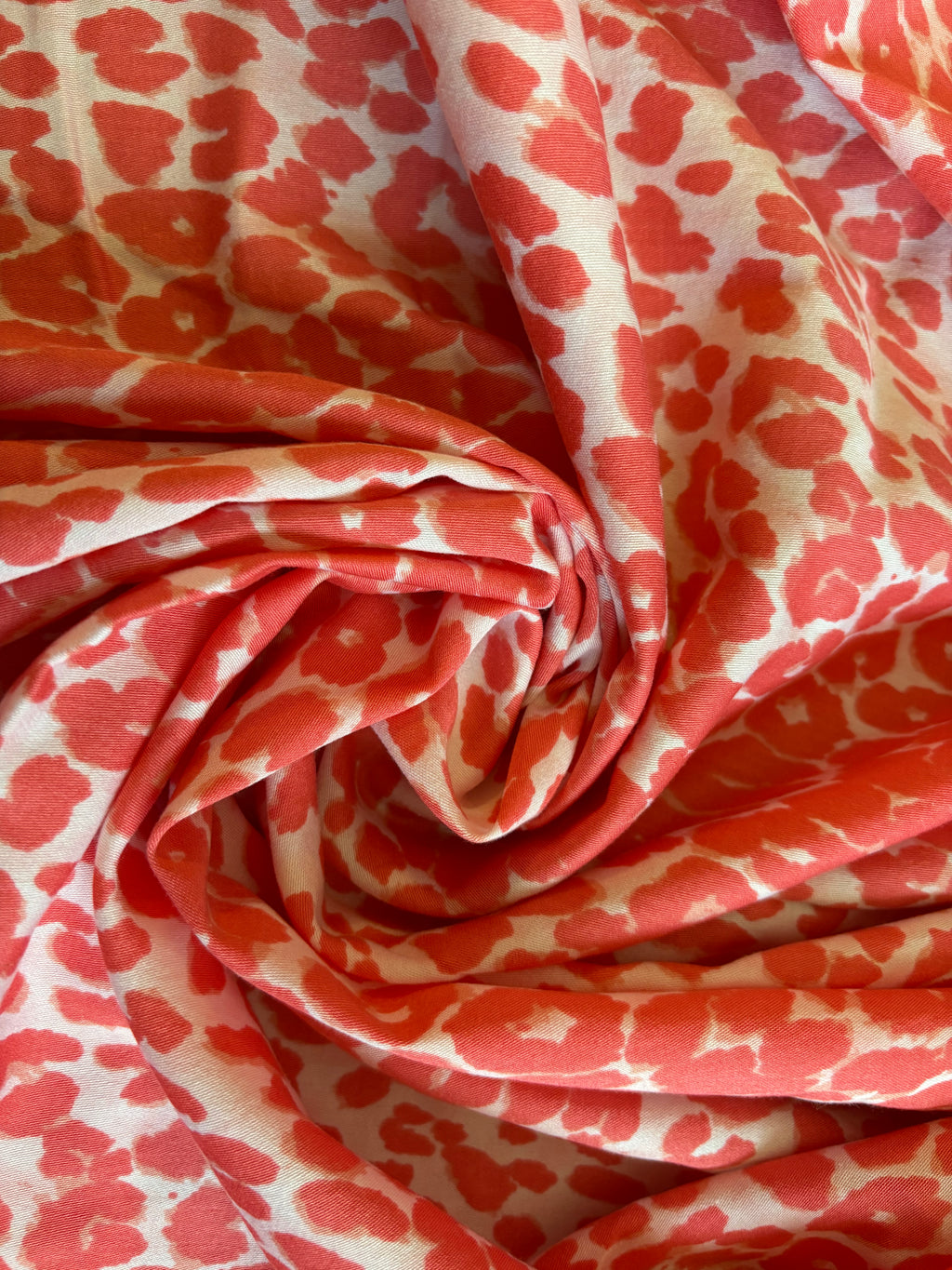 SALMON AND WHITE ANIMAL PRINT
