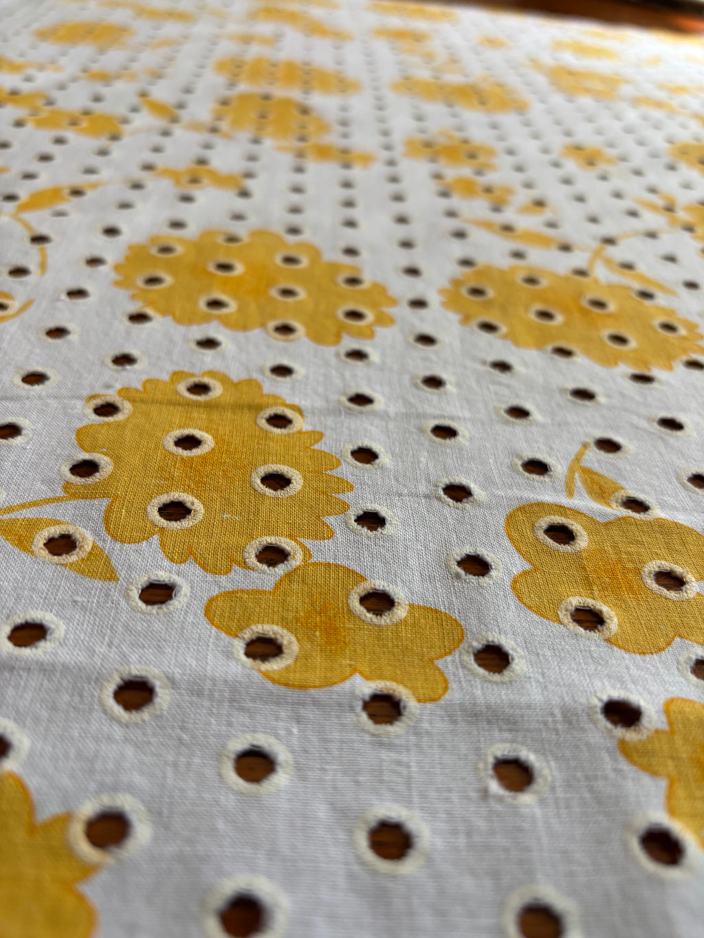 YELLOW FLORAL EYLET