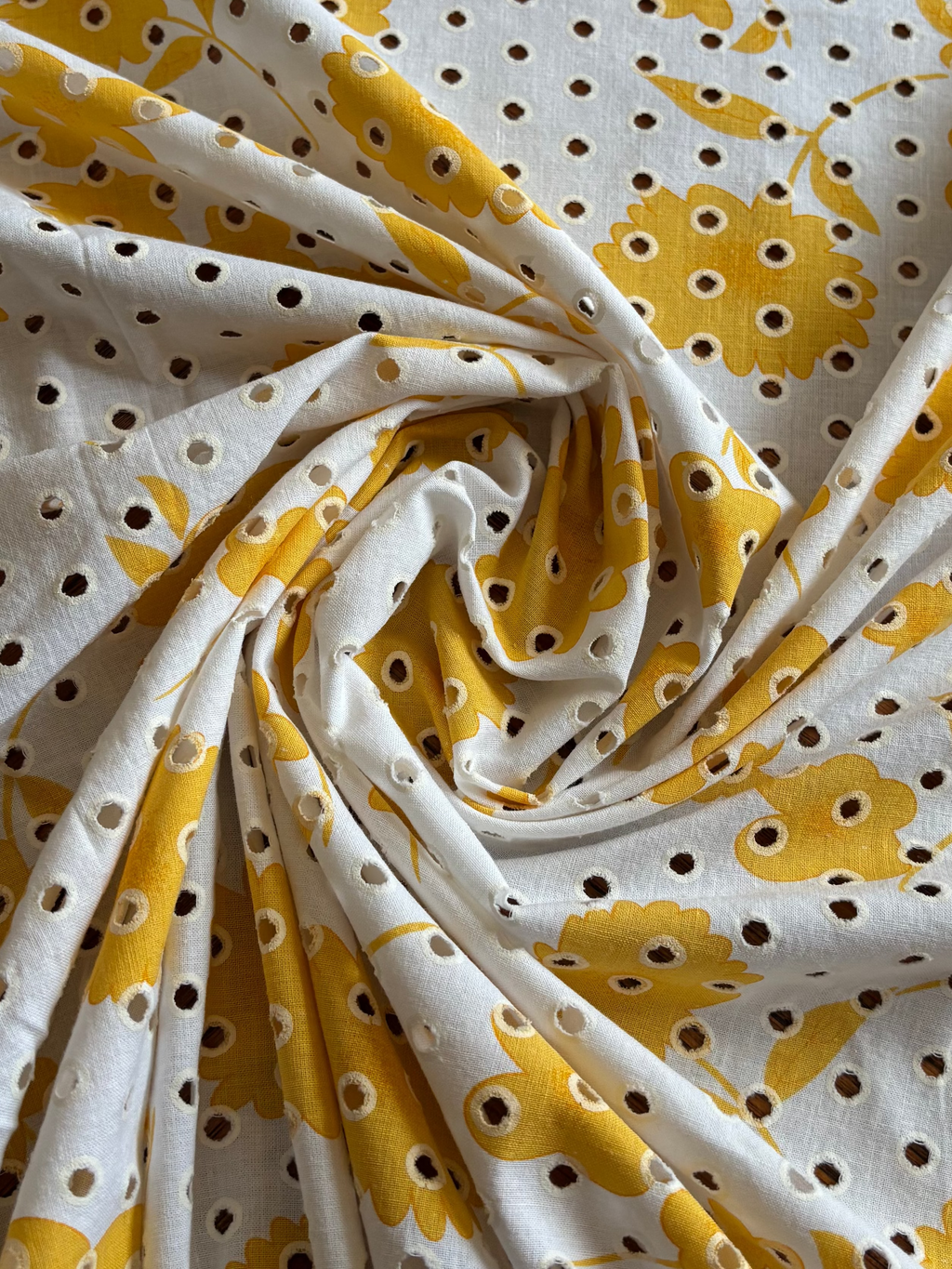 YELLOW FLORAL EYLET
