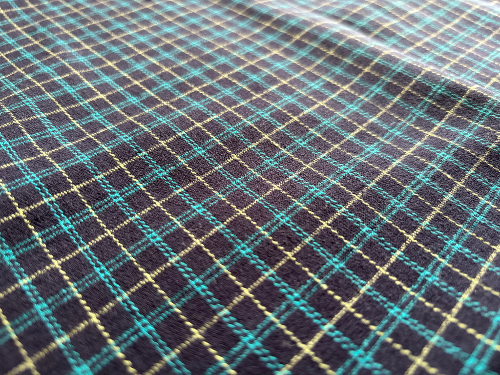 STRETCHY PLAID COTTON WOVEN