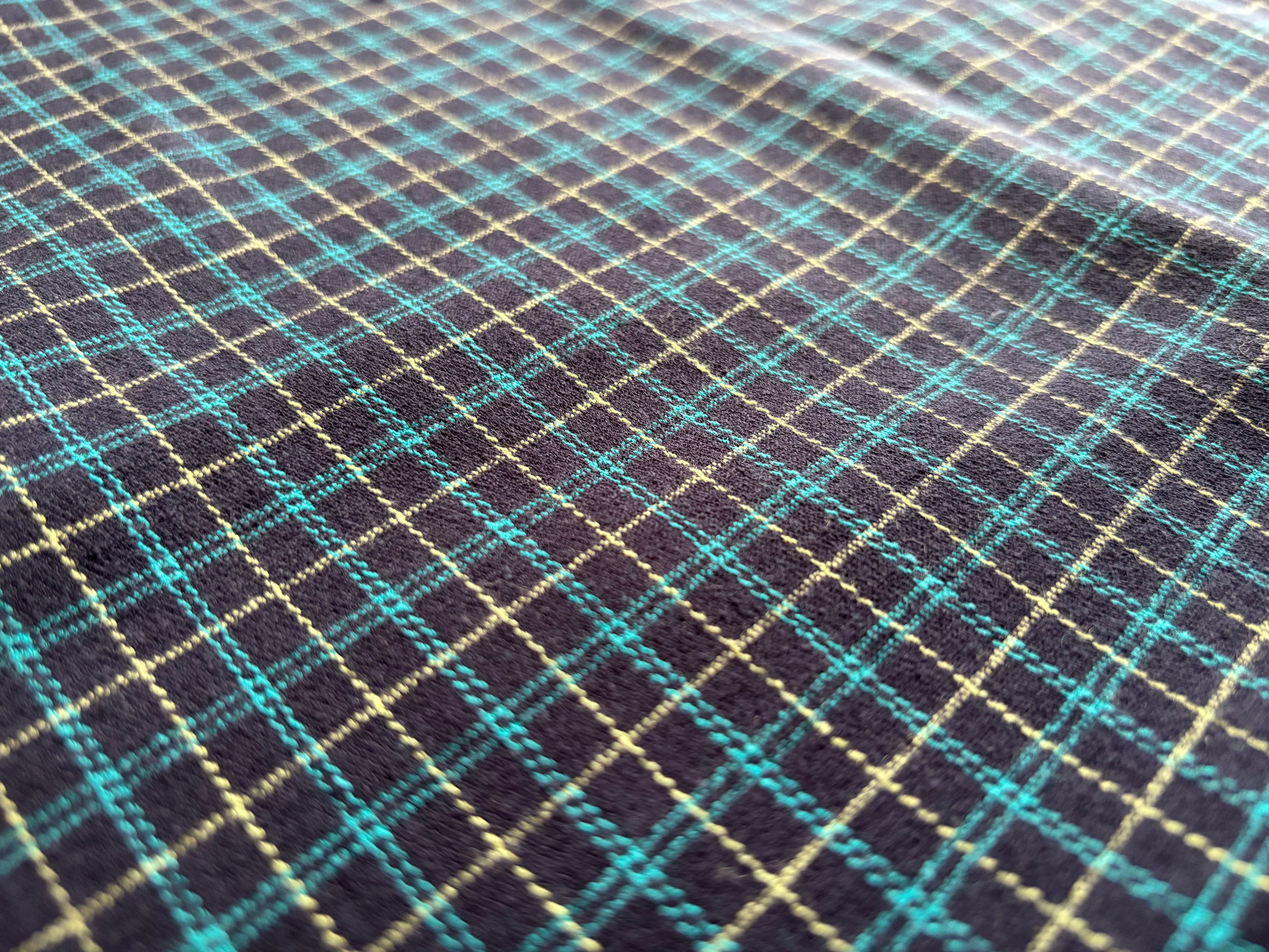 STRETCHY PLAID COTTON WOVEN