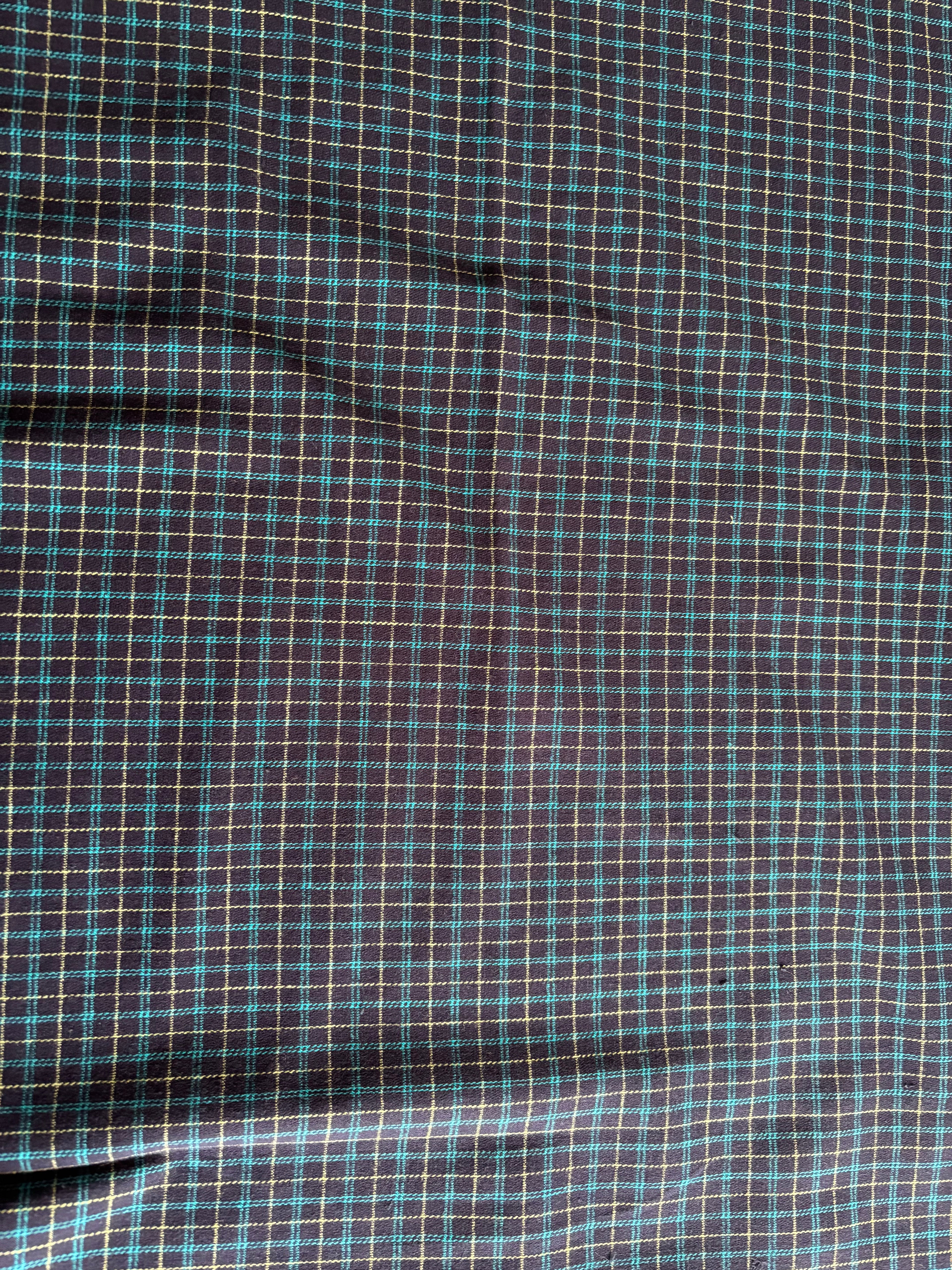 STRETCHY PLAID COTTON WOVEN