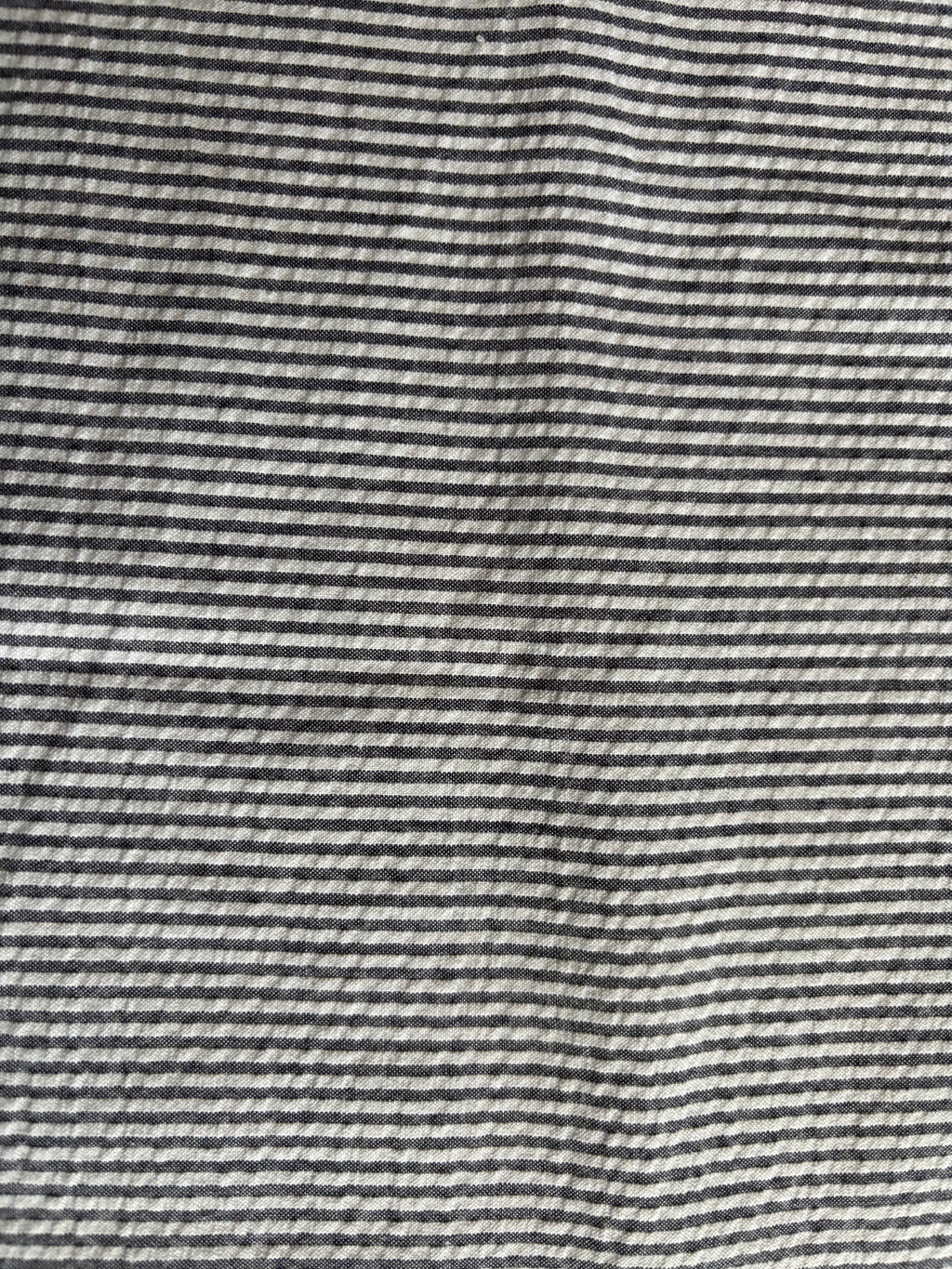 BLACK & WHITE STRIPPED SEERSUCKER