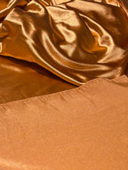 SHINY BRONZE STRETCH SATIN