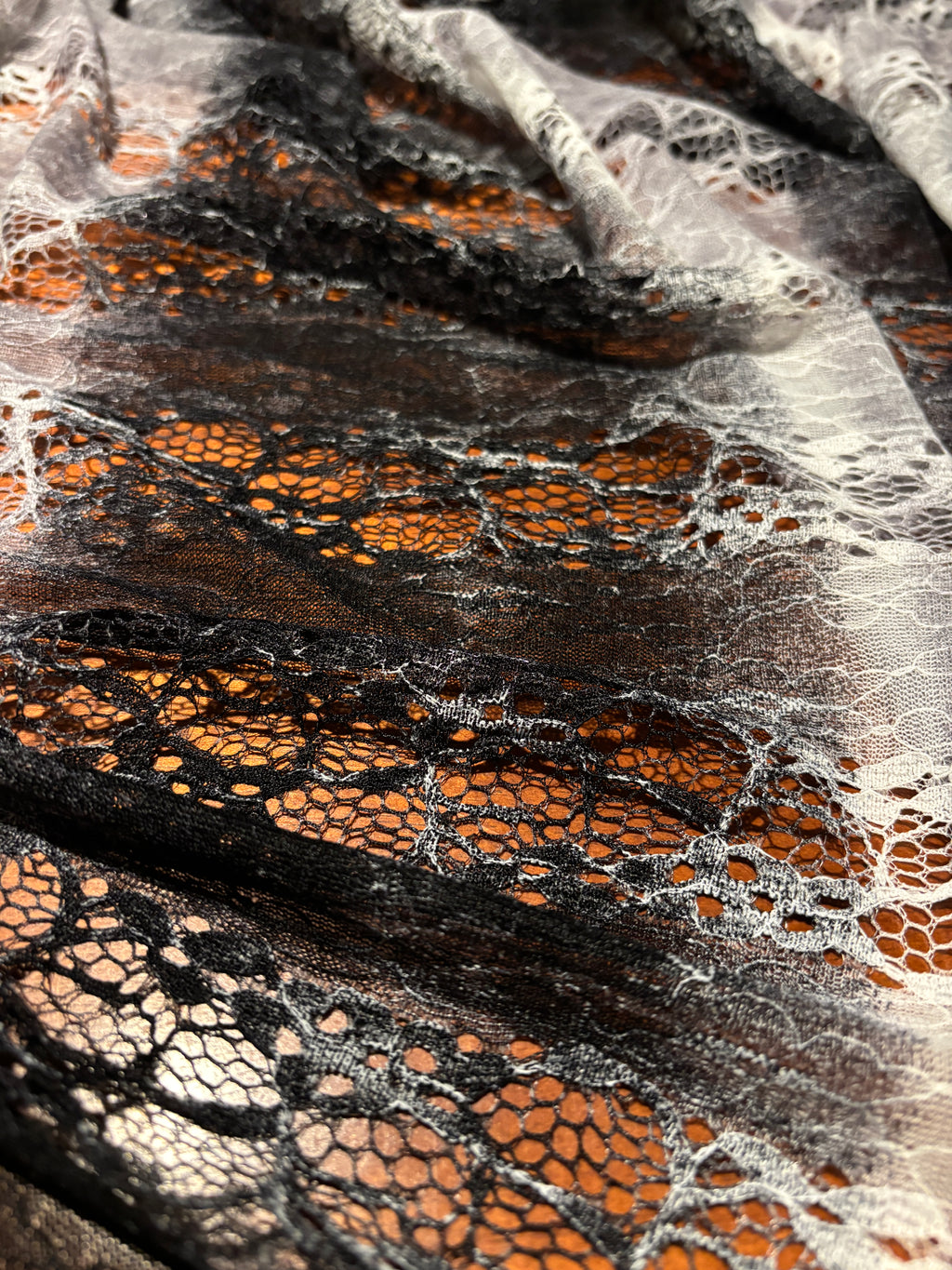 LARGE STRIPPED SUPER SOFT LACE KNIT