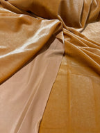 BUTTERSCOTCH GOLD STRETCH VELVET