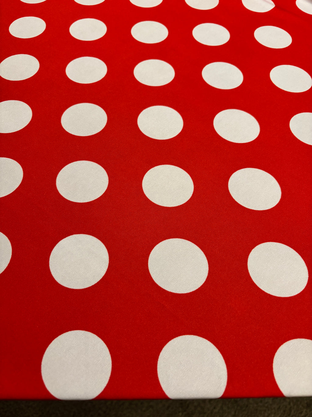 RED AND WHITE POLKA DOTS