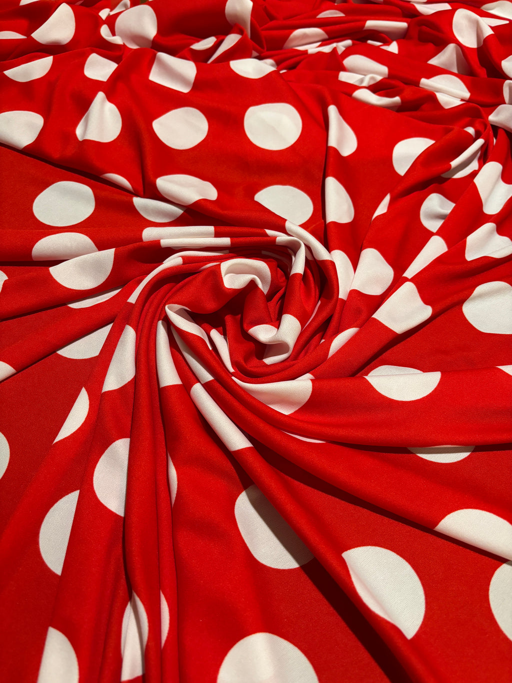 RED AND WHITE POLKA DOTS