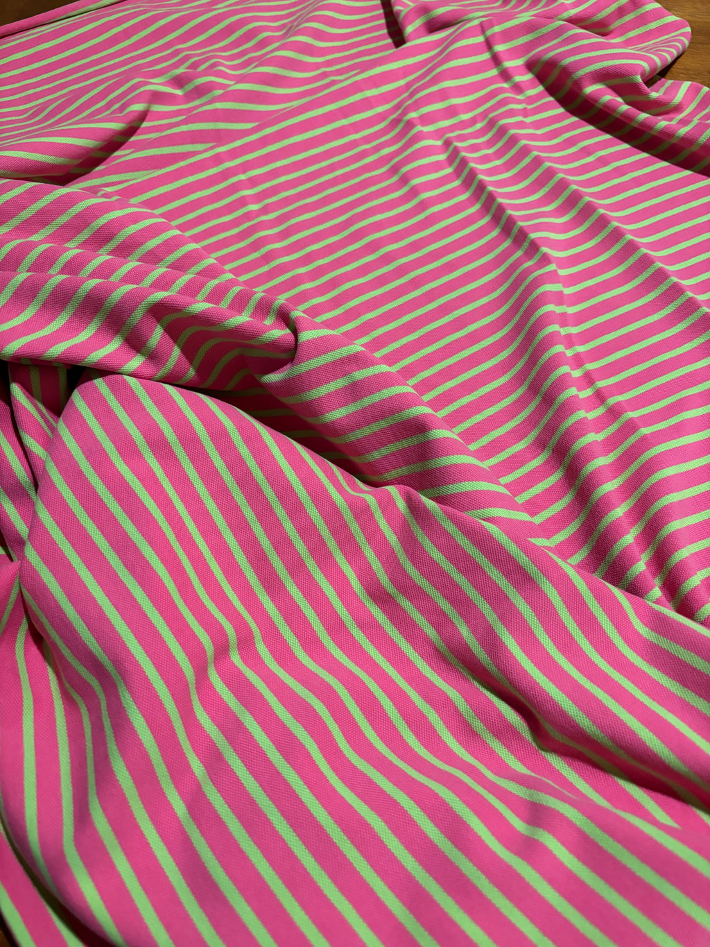 PINK AND GREEN STRIPPED KNIT