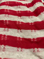 RED AND WHITE STIPES SWEATER KNIT
