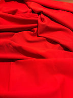 VINTAGE REDDISH ORANGE-ISH STRETCHY DOUBLE KNIT