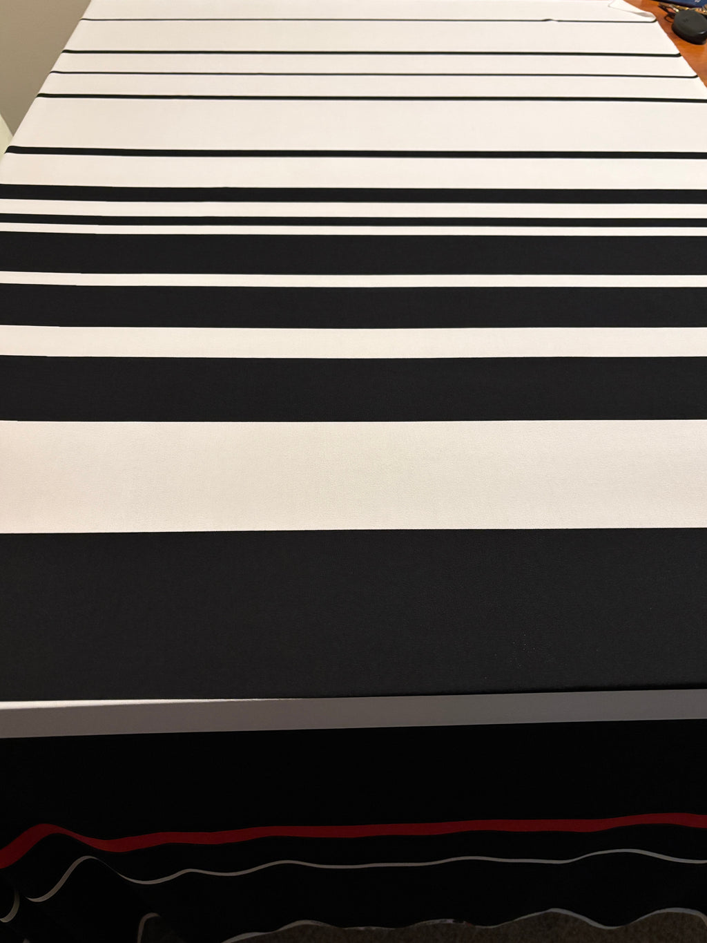 STRIPPED BORDER INTERLOCK KNIT FROM NYC