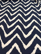 LARGE NAVY ZIG ZAG KNIT