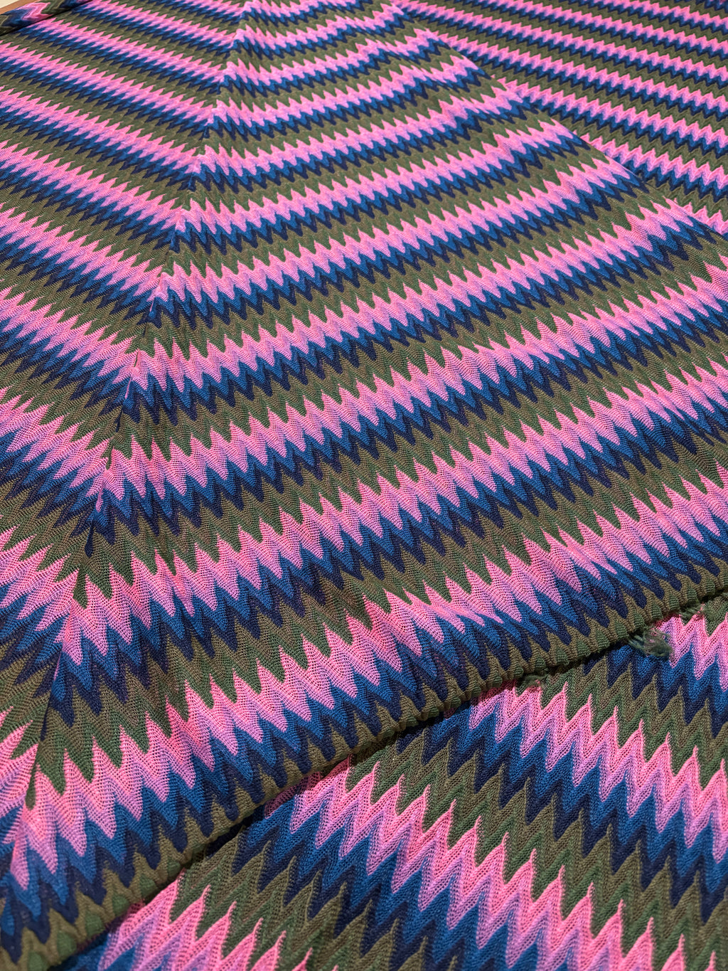 COLORFUL ZIG ZAG PATTERNED KNIT