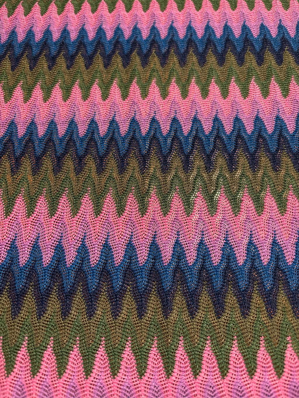 COLORFUL ZIG ZAG PATTERNED KNIT