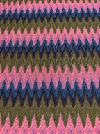 COLORFUL ZIG ZAG PATTERNED KNIT