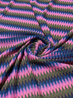 COLORFUL ZIG ZAG PATTERNED KNIT
