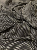 BLACK AND WHITE POLKA DOT CHIFFON