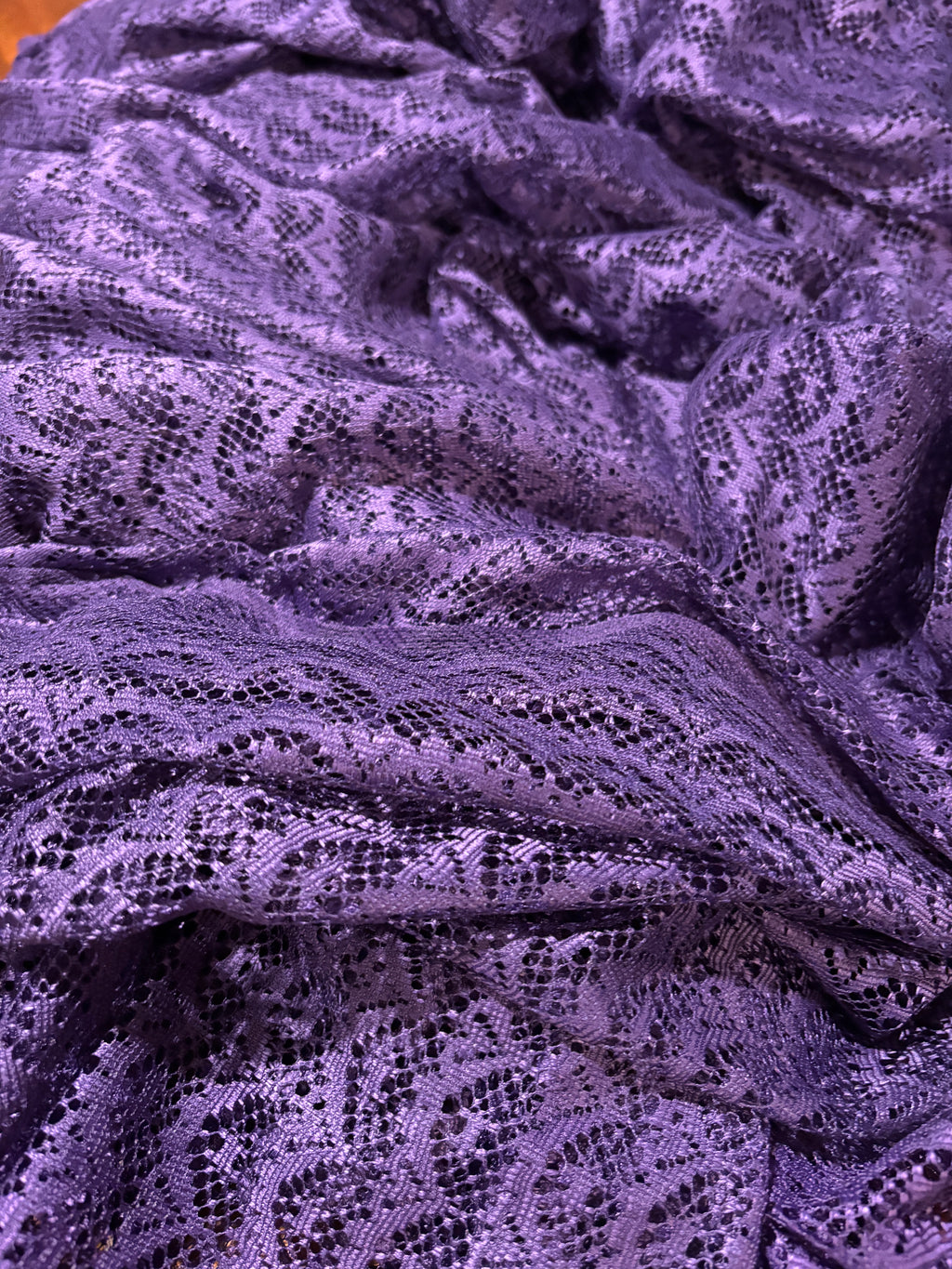 SOLID DARK  PURPLE LACE