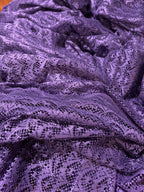 SOLID DARK  PURPLE LACE