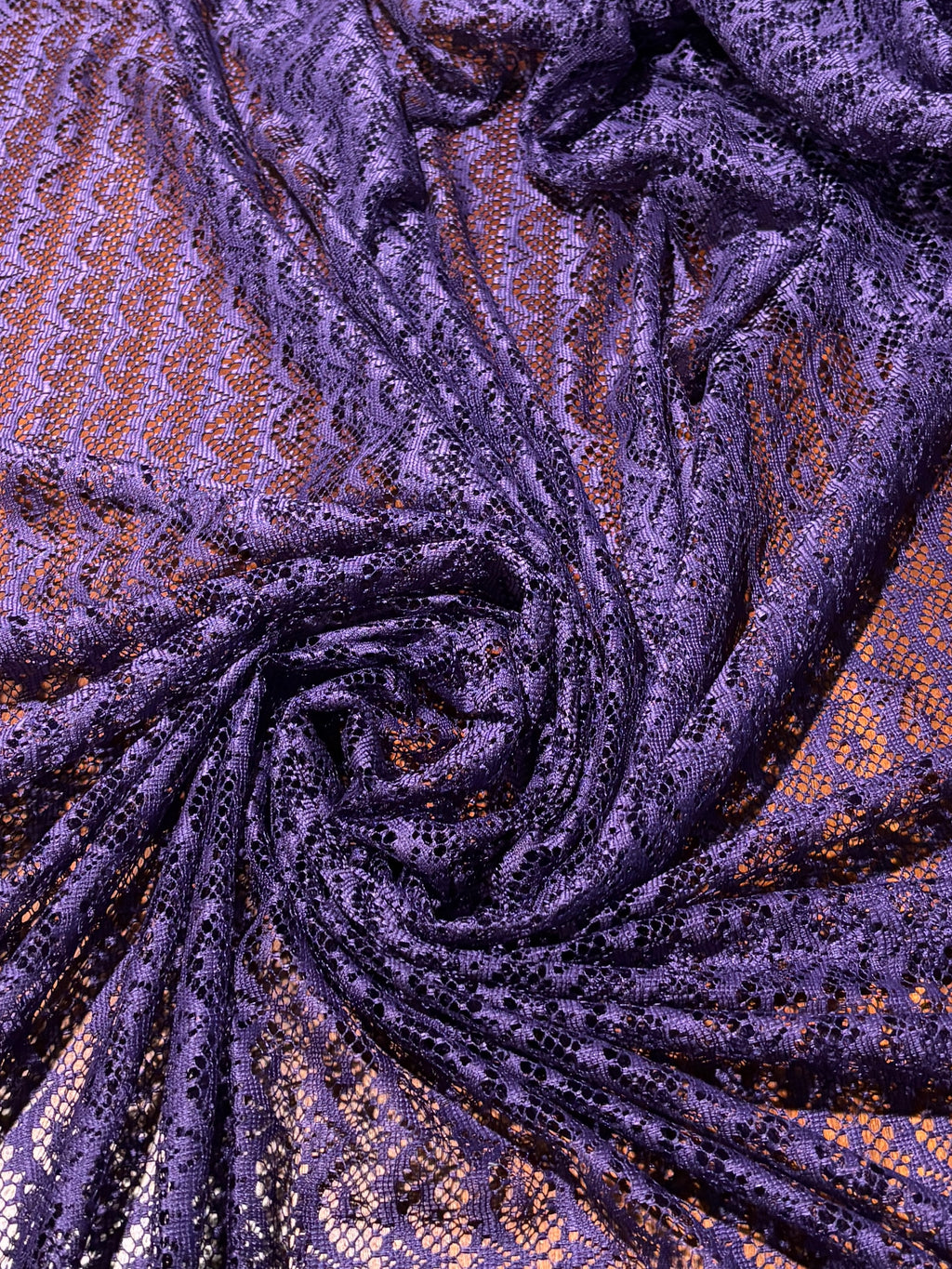 SOLID DARK  PURPLE LACE