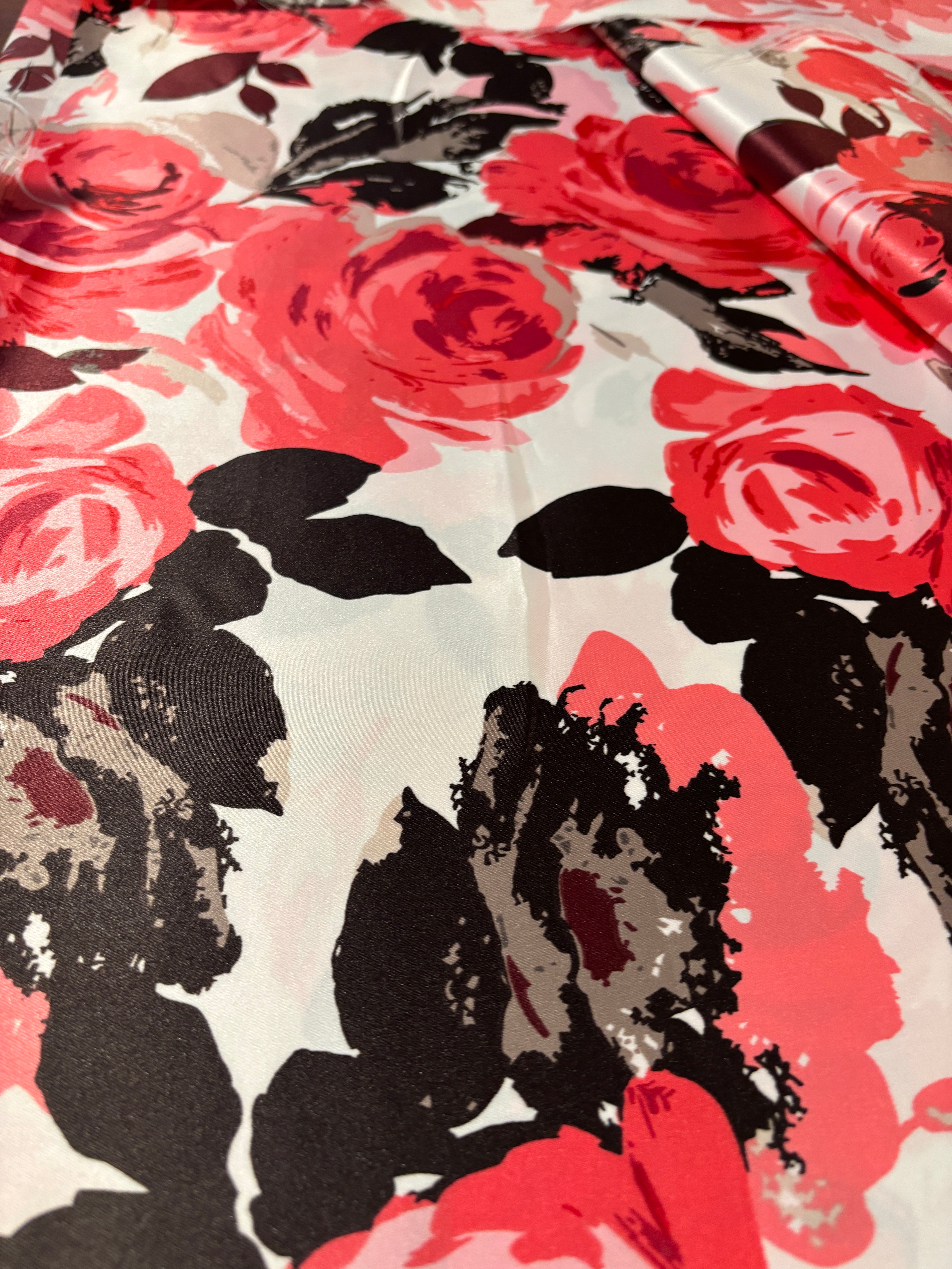 MULTI COLORED FLORAL SILKY PRINT