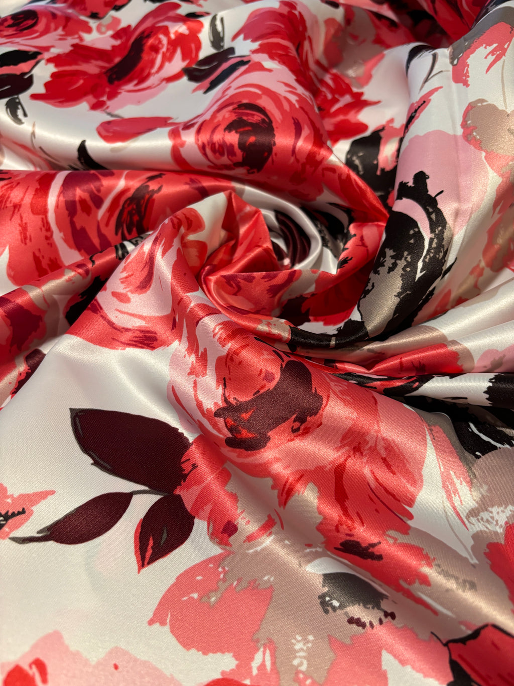 MULTI COLORED FLORAL SILKY PRINT