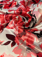 MULTI COLORED FLORAL SILKY PRINT