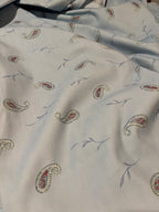 PAISLEY BORDER SILKY PRINT