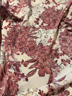 FLORAL STRETCHY CHARMEUSE