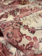 FLORAL STRETCHY CHARMEUSE