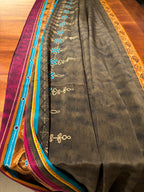 VINTAGE UNIQUE SILKY BORDER PRINT