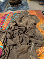 VINTAGE UNIQUE SILKY BORDER PRINT